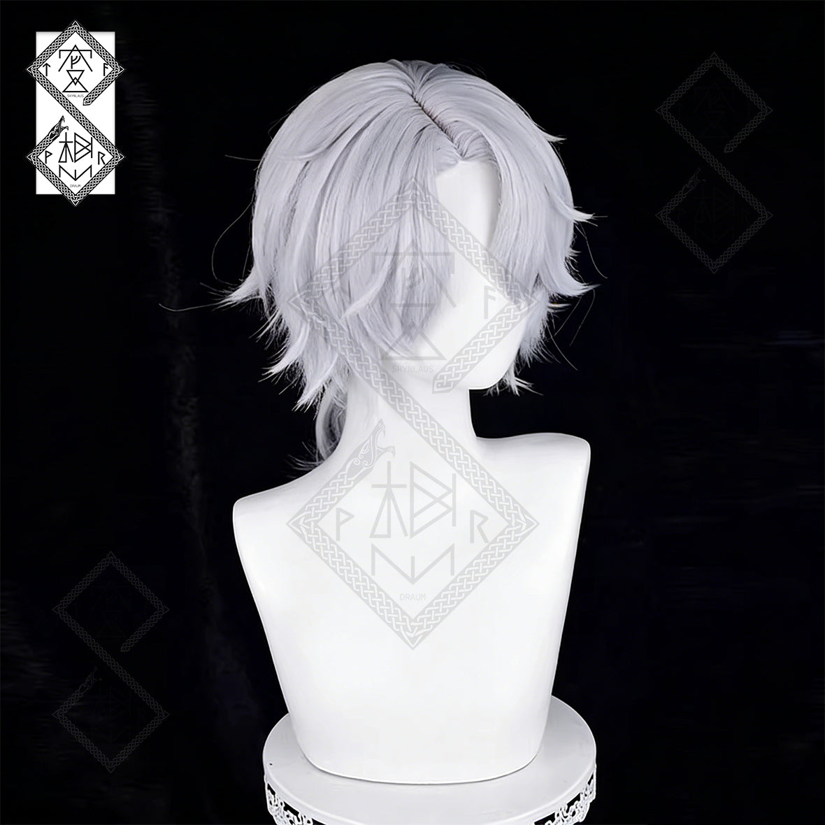 Identity V Embalmer-Gate Cosplay Wig – Integrated Curly Ponytail, Heat Resistant