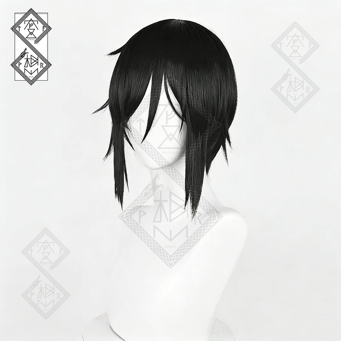 Black Butler Sebastian Michaelis Cosplay Wig – Heat Resistant Black Anime Wig for Cosplay