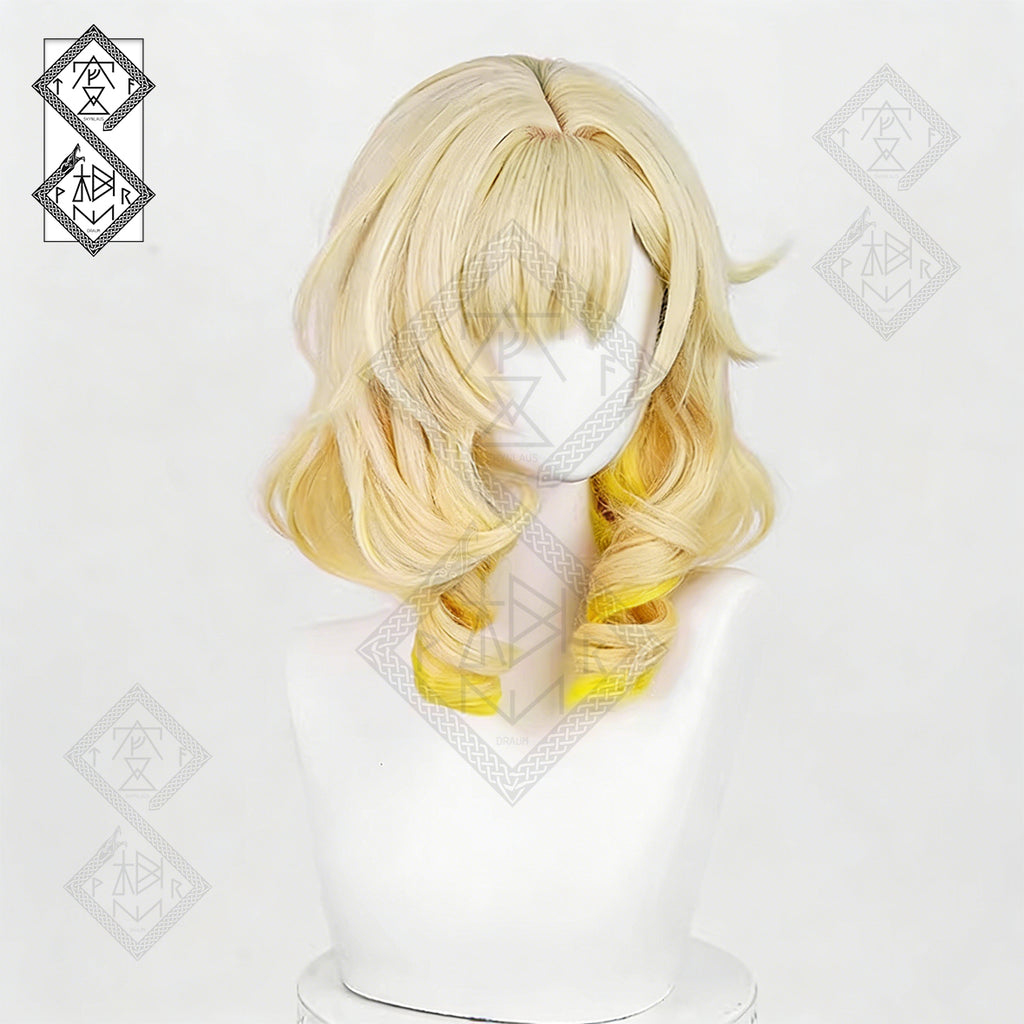 Honkai: Star Rail Aglaea Cosplay Wig - Realistic Roman Curls, Heat-Resistant