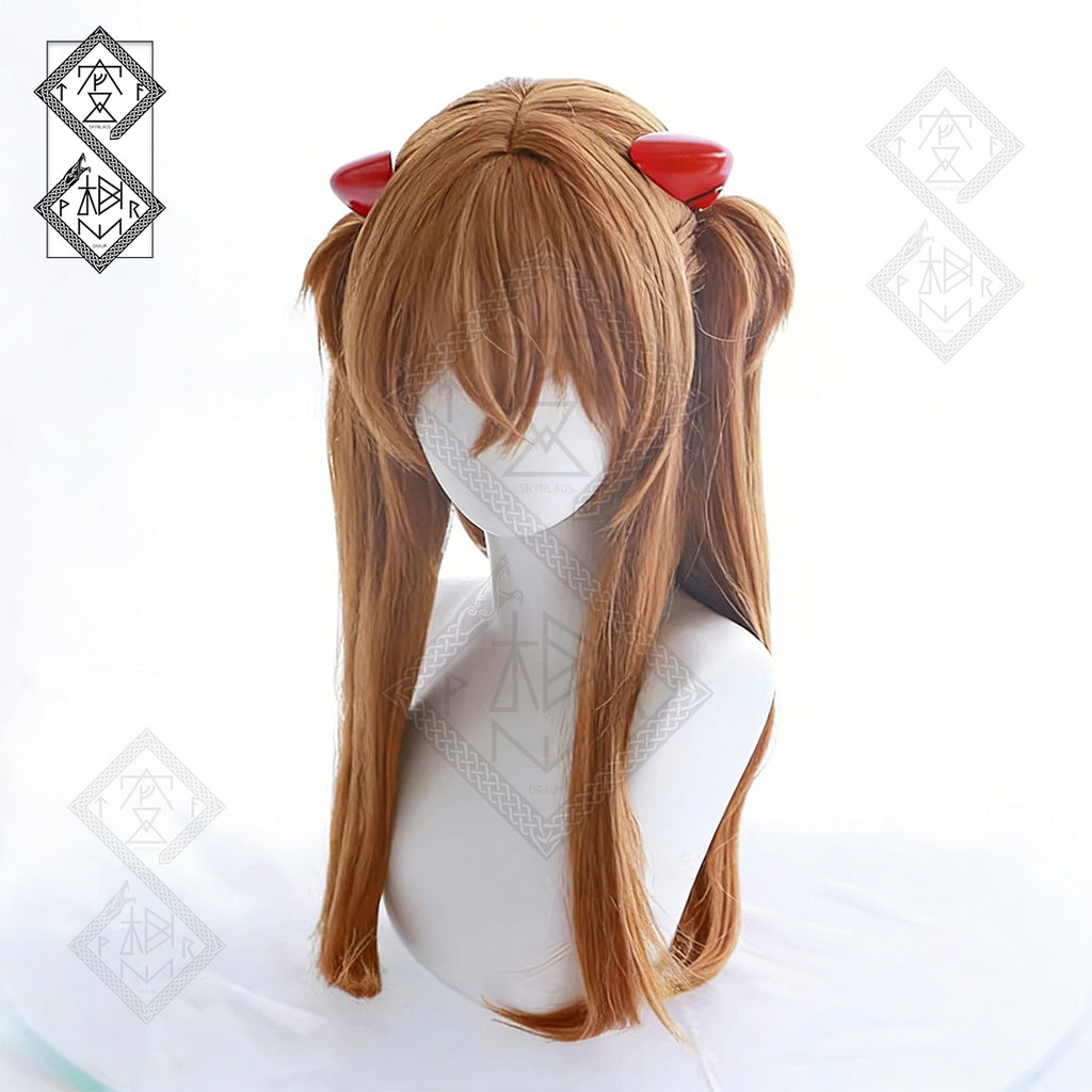 Asuka Langley Cosplay Wig – Neon Genesis Evangelion Mixed Fiber Anime Hair(Ver.1 Basic Version)