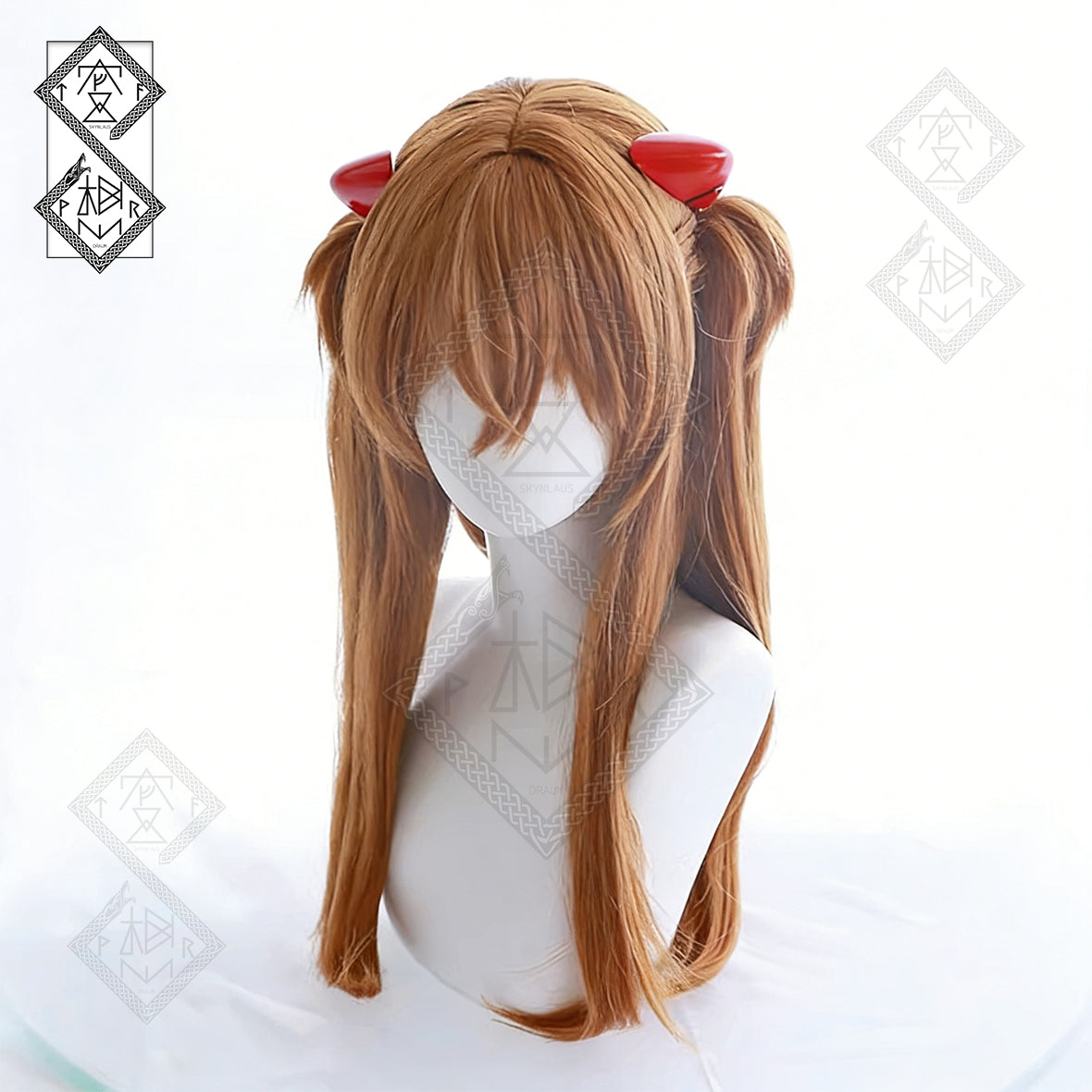 Asuka Langley Cosplay Wig – Neon Genesis Evangelion Mixed Fiber Anime Hair(Ver.1 Basic Version)