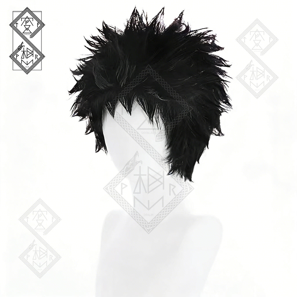 Obito Uchiha Cosplay Wig Naruto | Spiky Anime Wig | Heat Resistant Synthetic Hair