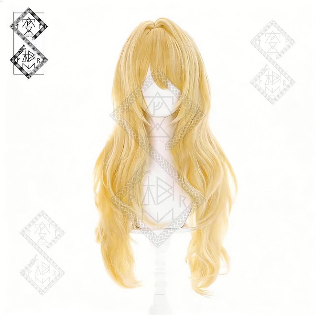 Your Lie in April Kaori Miyazono Cosplay Wig | Blonde Anime Wig | Heat Resistant(Side-Part 70cm Version)