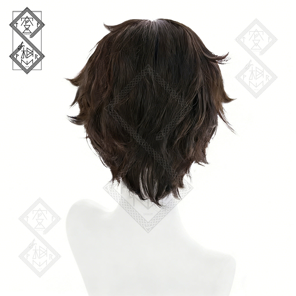 Persona 5 Joker Wig Ren Amamiya Akira Kurusu Cosplay Wig Short Black Layered Hair Halloween Anime Costume Wig