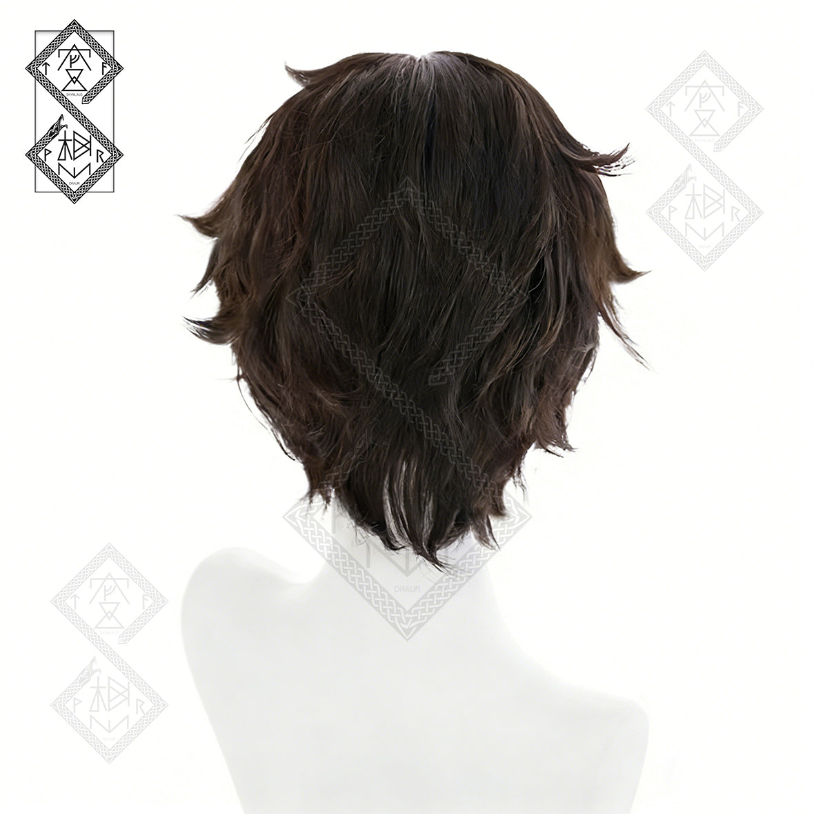 Persona 5 Joker Wig Ren Amamiya Akira Kurusu Cosplay Wig Short Black Layered Hair Halloween Anime Costume Wig
