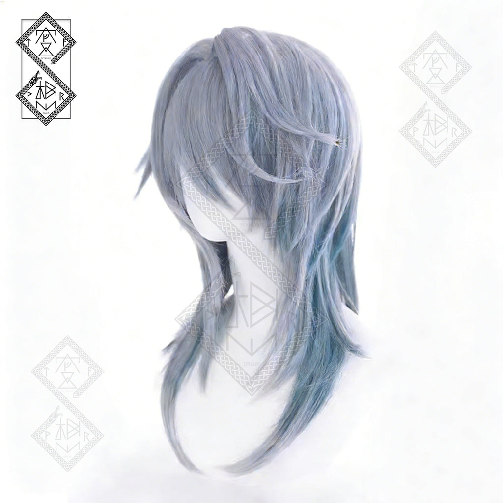 Honkai: Star Rail Sunday Wig Cosplay Wig Silver Anime Wig Realistic Natural Hair Costume Wig