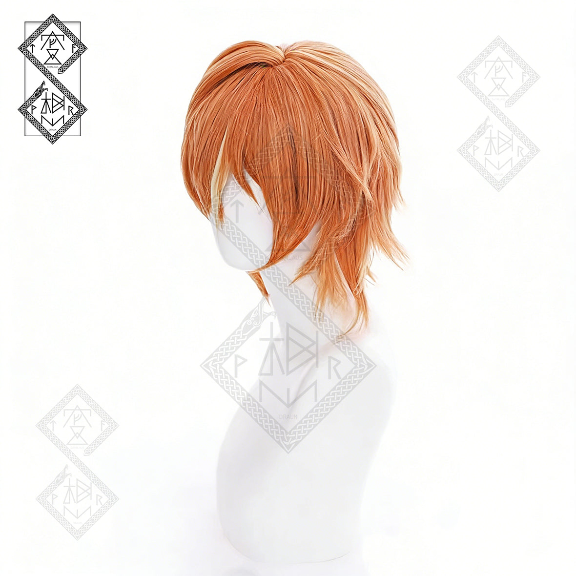 Project SEKAI Akito Shinonome Wig Colorful Stage Cosplay Wig Orange Anime Hair Styled Wig