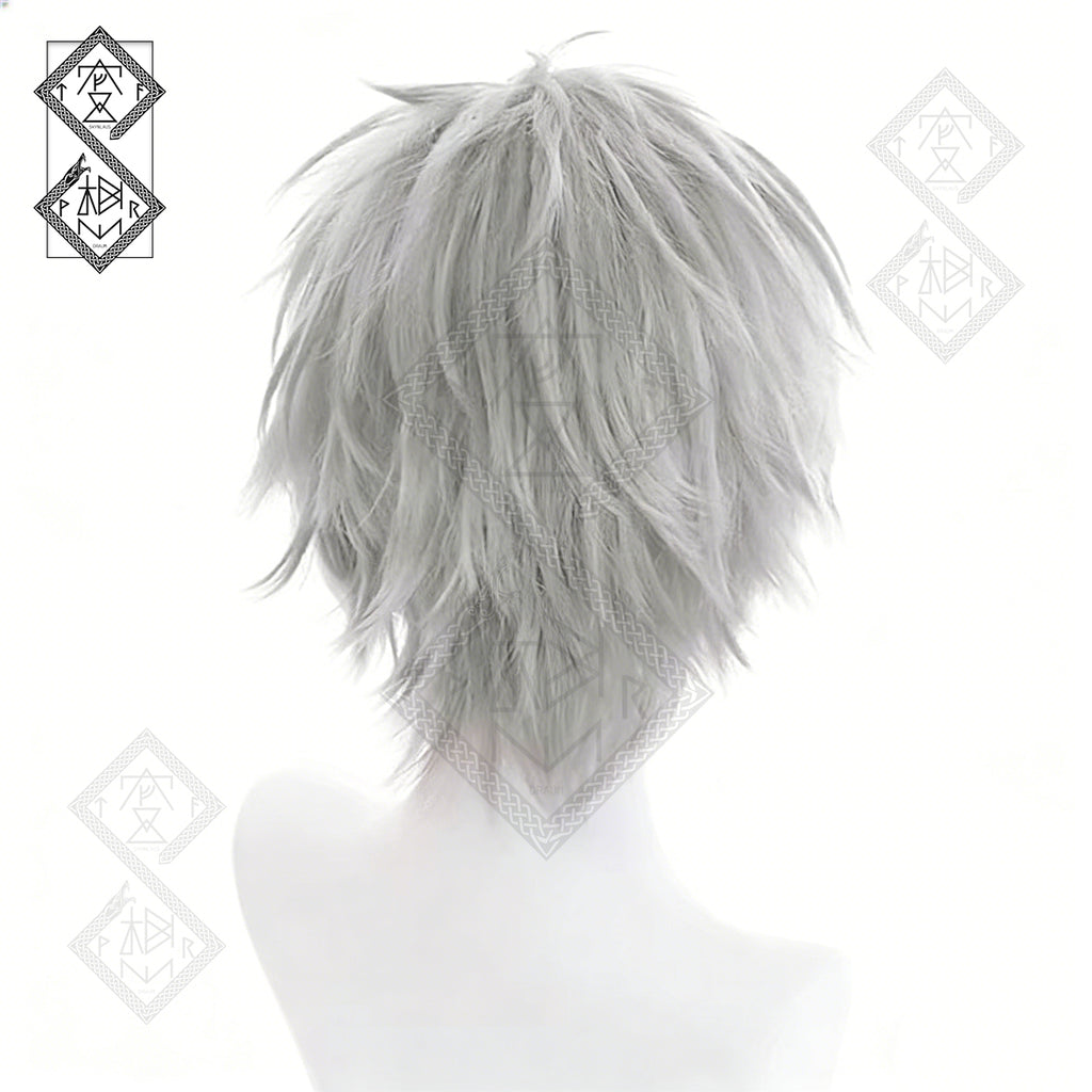 Neon Genesis Evangelion Kaworu Nagisa Wig Cosplay Wig Short Silver Anime Hair Styled Wig