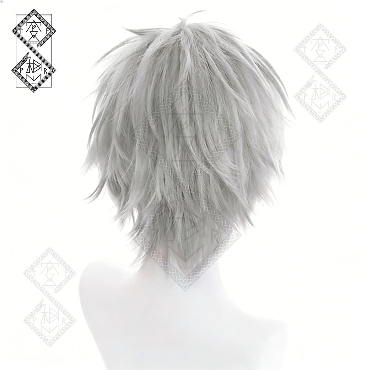 Neon Genesis Evangelion Kaworu Nagisa Wig Cosplay Wig Short Silver Anime Hair Styled Wig