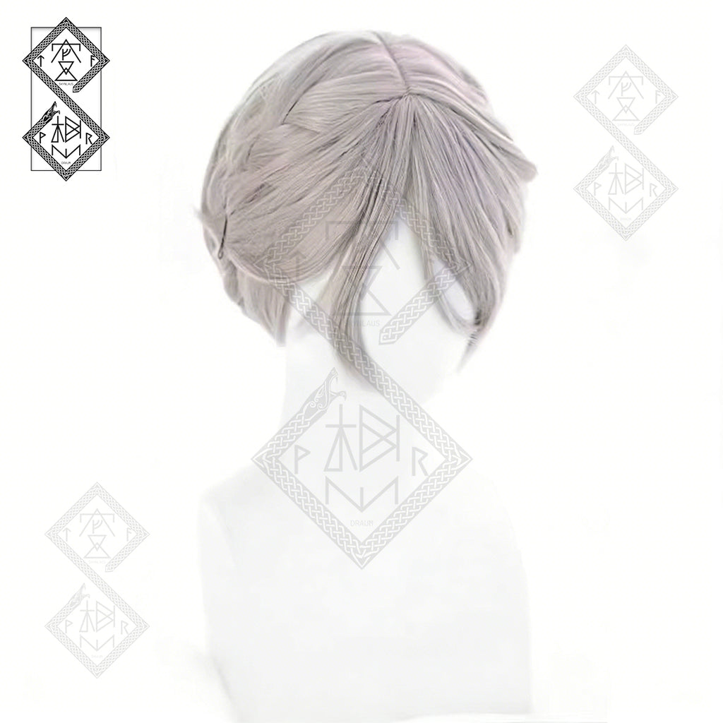Identity V Bloody Queen Mary Cosplay Wig – Promise Day Styled Anime Wig with Hair Bun Clip Accessories
