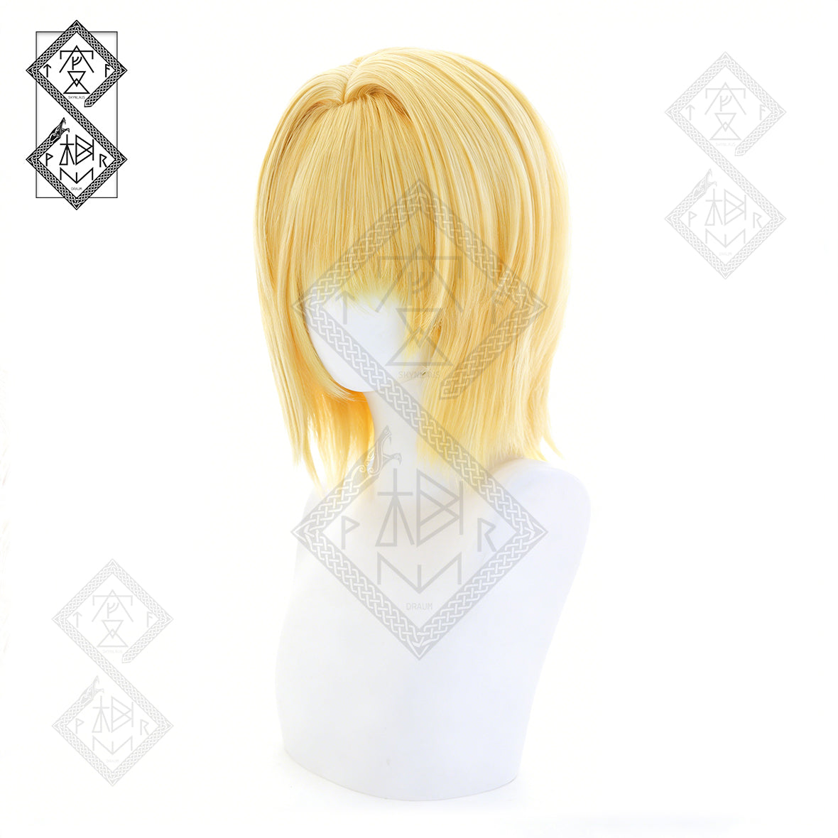 Hunter x Hunter Kurapika Cosplay Wig Anime Wig Heat Resistant Synthetic Hair for Halloween Costume Party