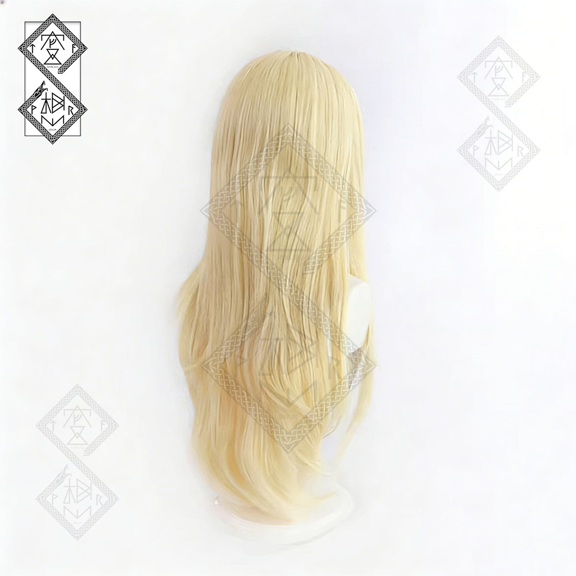 Angels of Death Rachel Gardner Cosplay Wig Long Blonde Anime Wig with Side Bangs Heat Resistant Fiber