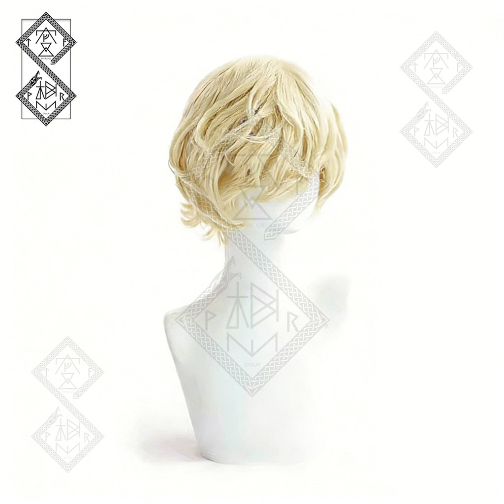 Identity V Florian Brand Fire Investigator Cosplay Wig Short Silver Anime Character Wig Heat Resistant Fiber