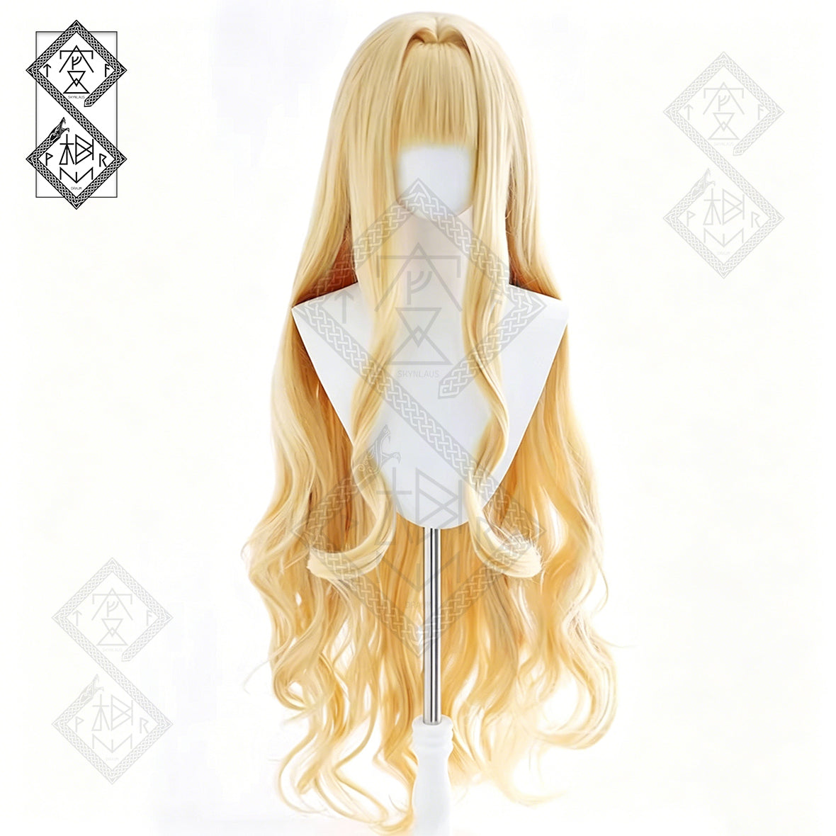 Shugo Chara! Rima Mashiro Cosplay Wig – Exclusive Color Anime Twin Ponytails Blonde Curly Wig for Women Halloween Costume