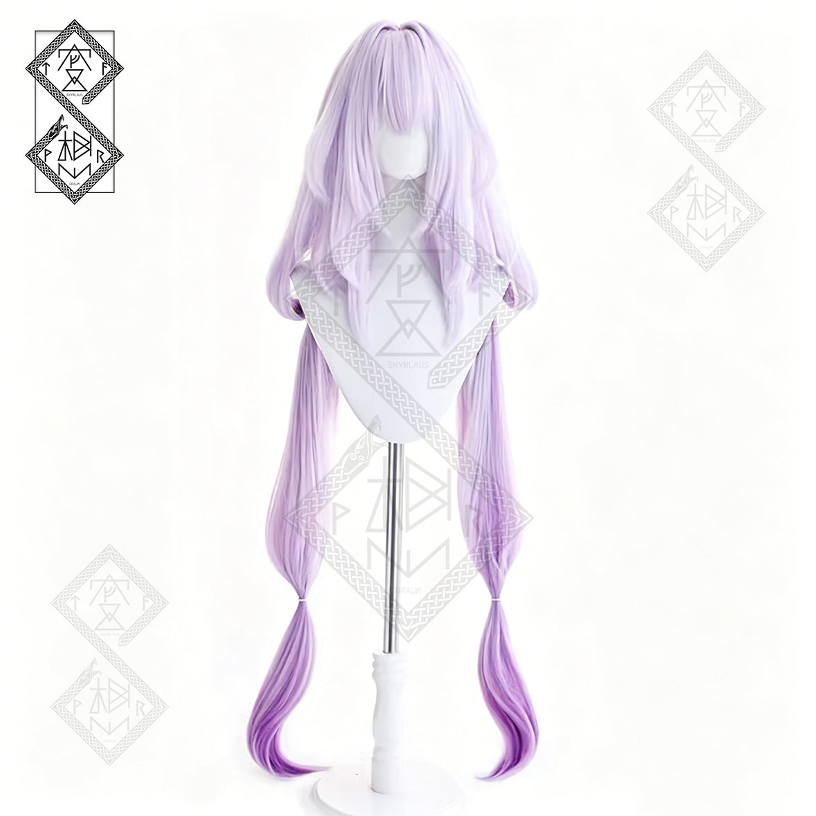 Honkai: Star Rail Castorice Cosplay Wig – Corn Curl Braided Purple Gradient Anime Costume Wig for Women