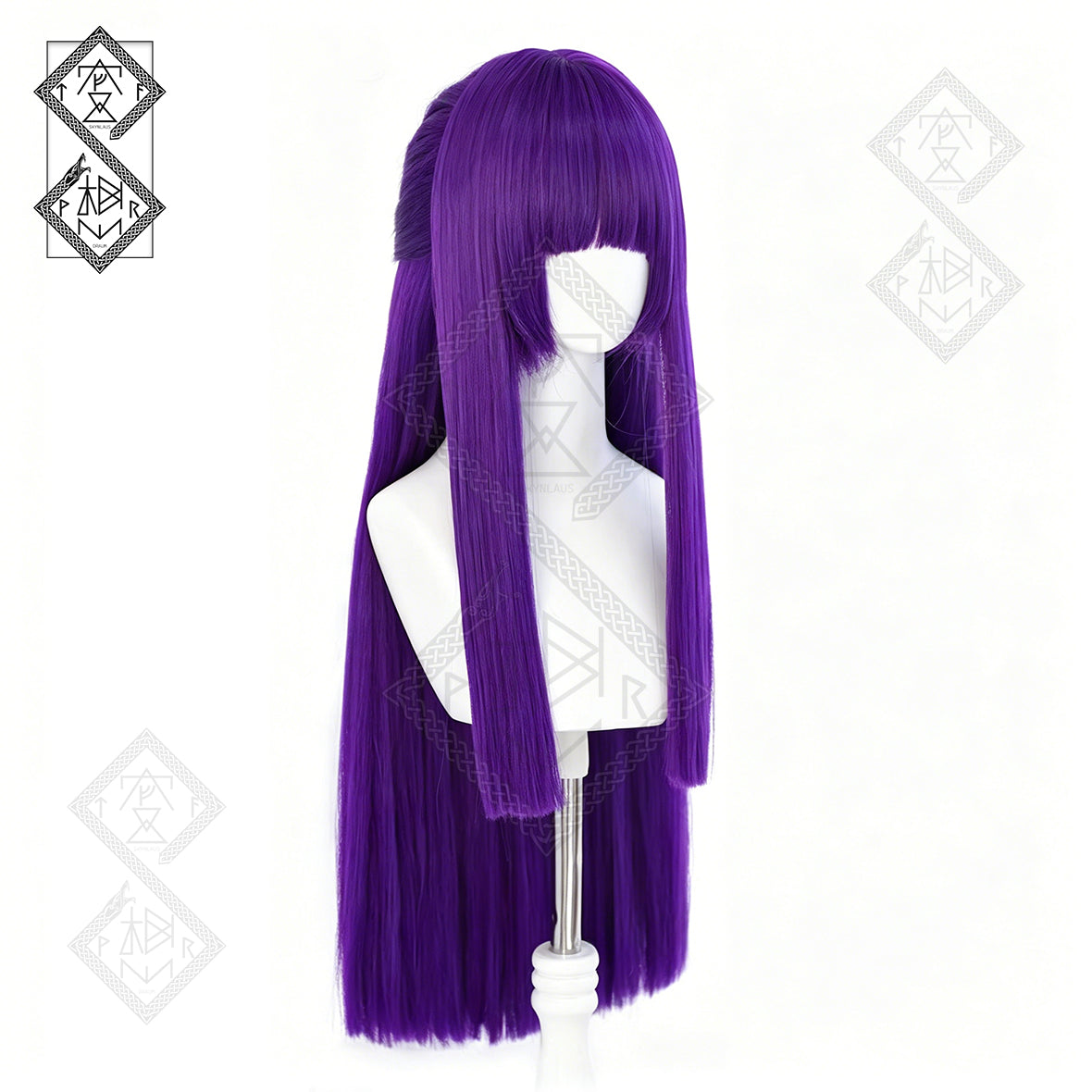 Frieren: Beyond Journey’s End Fern Cosplay Wig Purple Long Straight Anime Wig Heat Resistant Synthetic Hair for Women Halloween Costume
