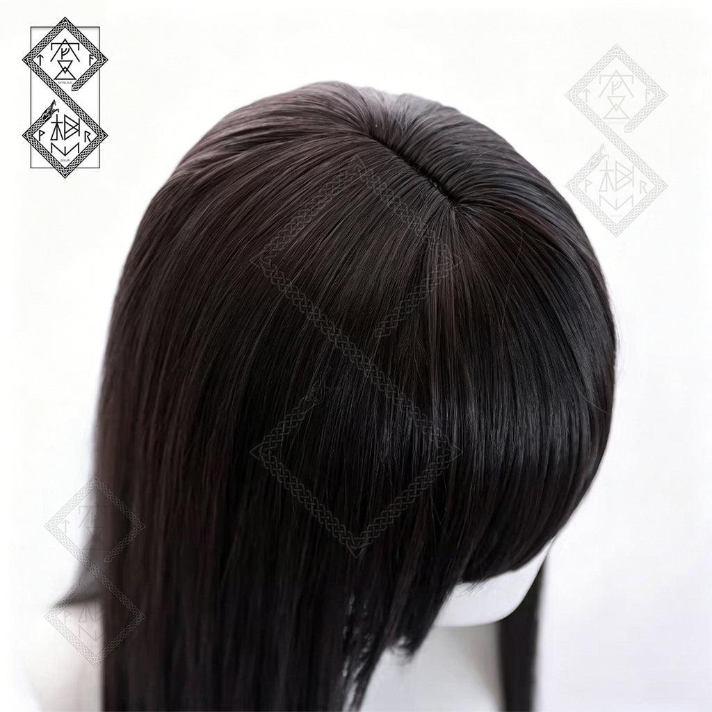 Mei Aihara Cosplay Wig Citrus Anime Long Black Straight Wig Middle Part Heat Resistant Synthetic Hair