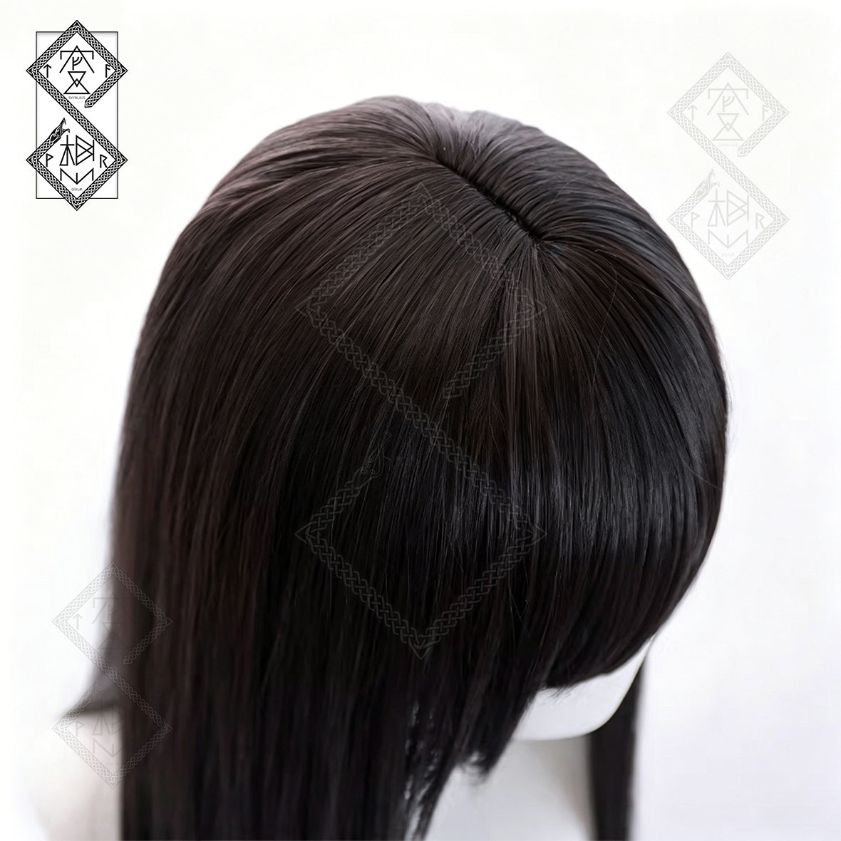 Mei Aihara Cosplay Wig Citrus Anime Long Black Straight Wig Middle Part Heat Resistant Synthetic Hair