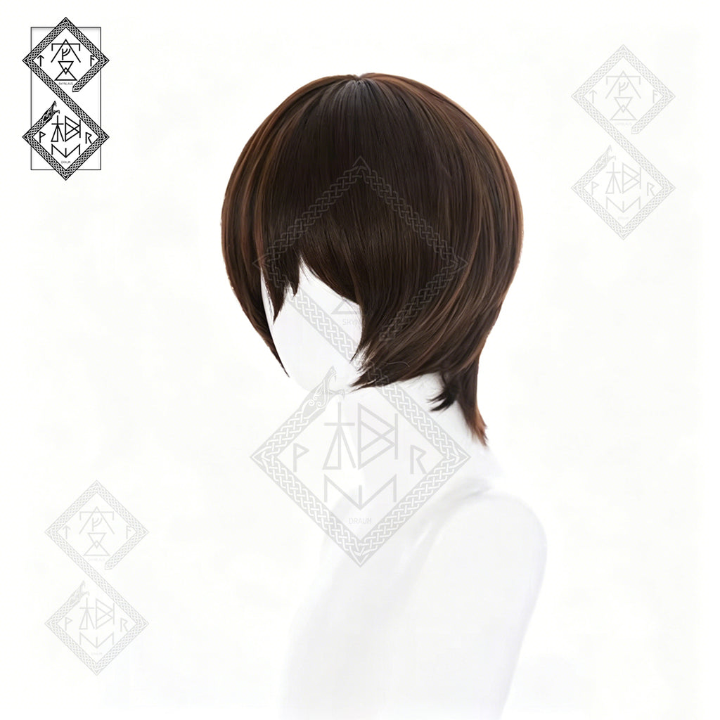 Haruhi Fujioka Cosplay Wig Ouran High School Host Club Short Brown Boy Cut Anime Wig Heat Resistant Synthetic Hair