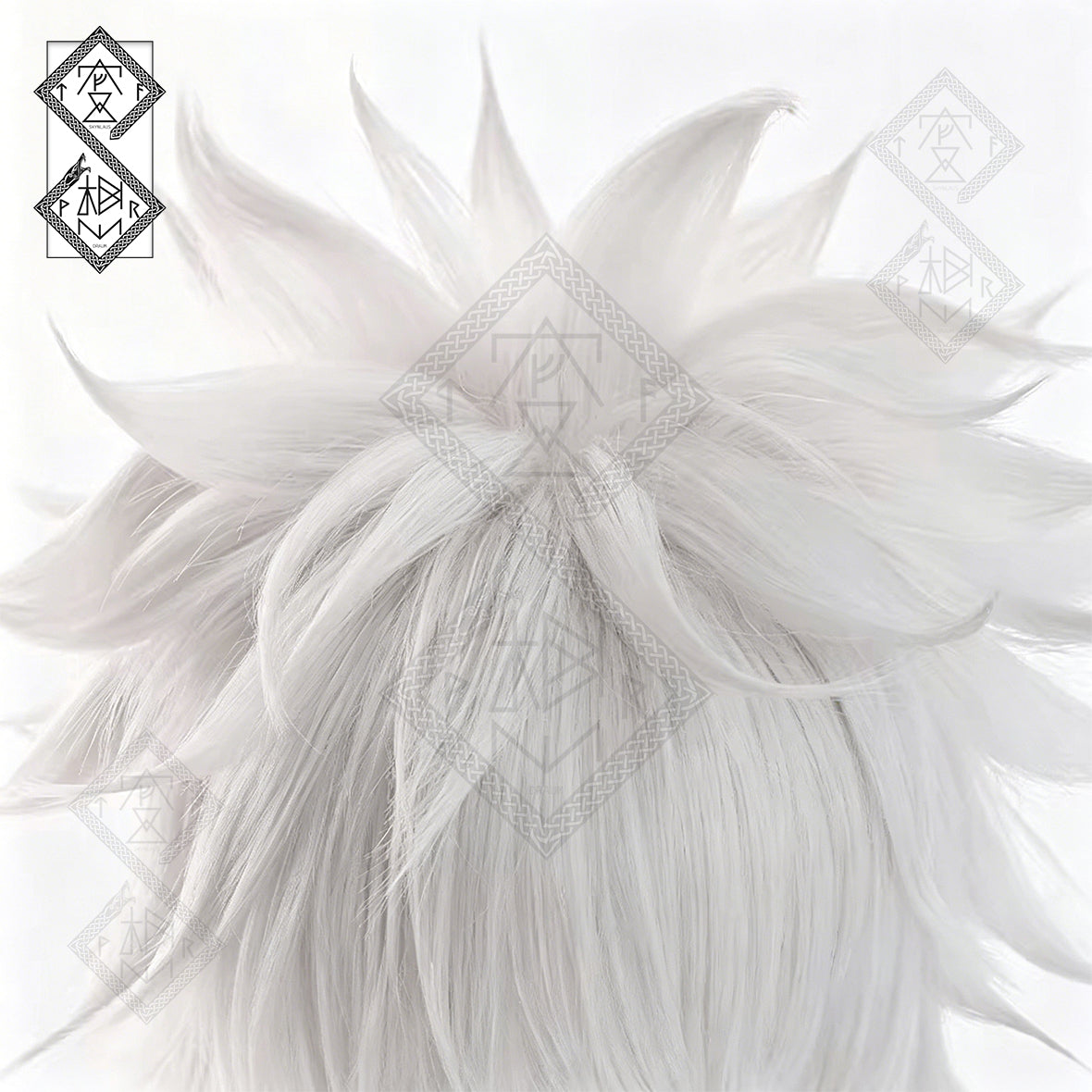 Hunter x Hunter Killua Zoldyck Cosplay Wig Silver Spiky Anime Wig Pre-Styled Heat Resistant Synthetic Hair