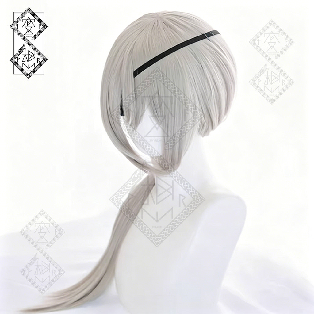 Chainsaw Man Quanxi Cosplay Wig Heat Resistant Synthetic Anime Wig Pre-Styled Realistic Costume Hair for Women Halloween Party