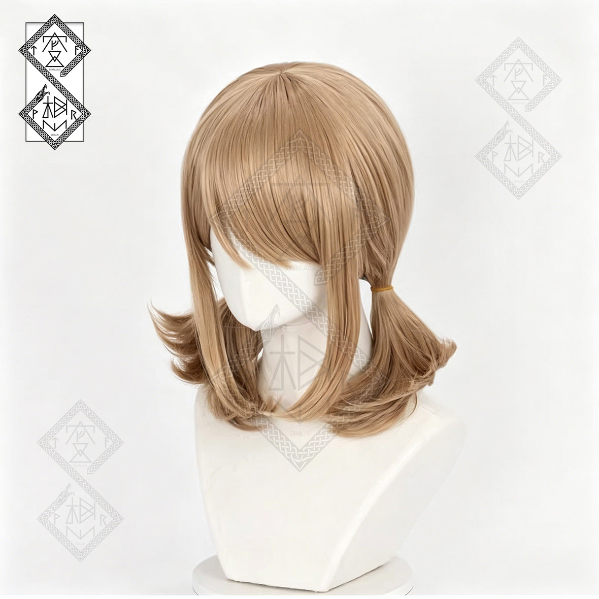 Identity V Gardener Emma Woods Sanrio Collaboration Cosplay Wig – Synthetic Heat Resistant Anime Costume Hair for Halloween & Comic Con