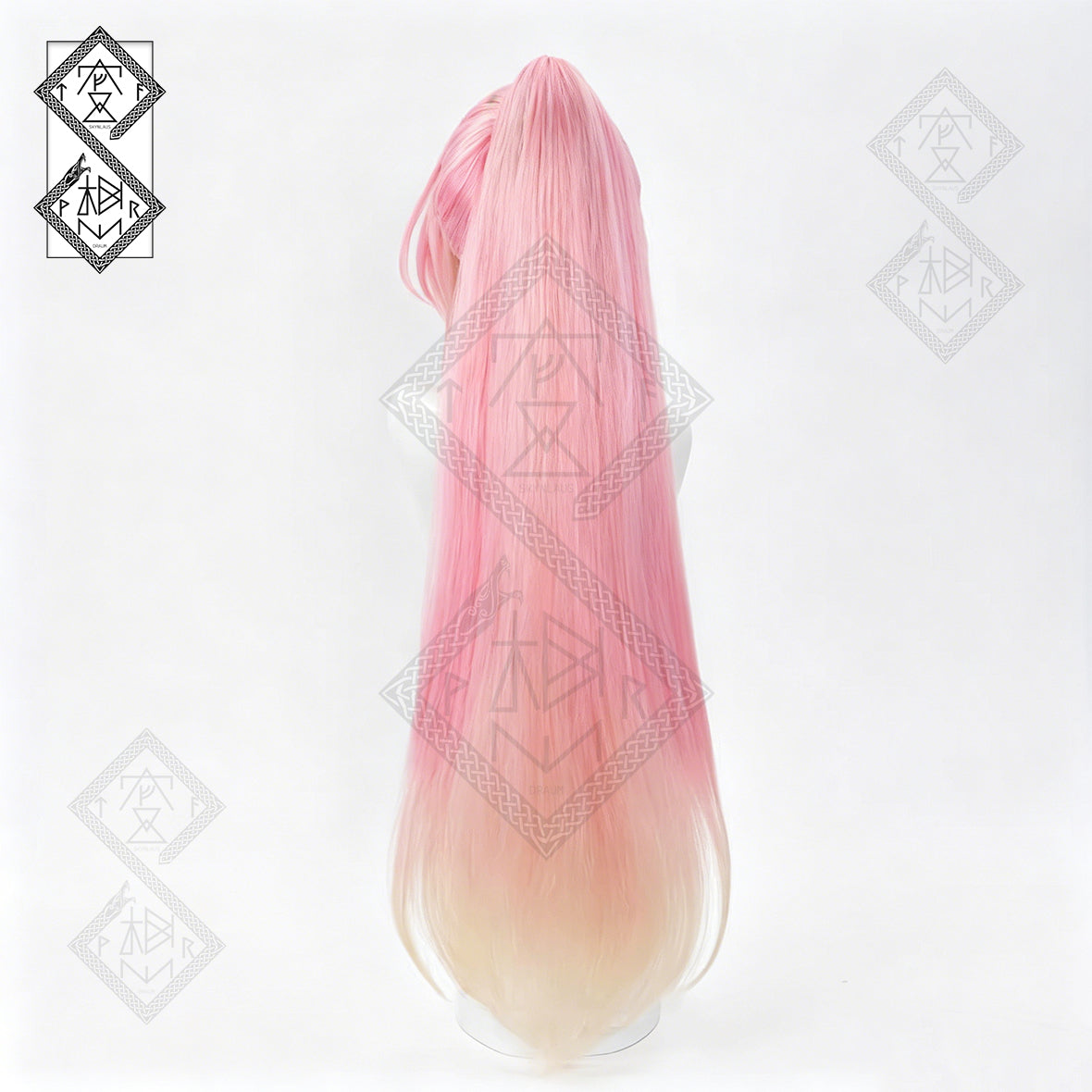 Aemeath Inspired Cosplay Wig from Wuthering Waves – 3 Layer Gradient Ponytail Wig, Heat Resistant Synthetic Anime Wig for Women Halloween Costume
