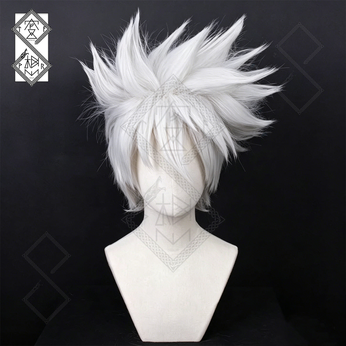 Kakashi Hatake Cosplay Wig Naruto Anime Silver Grey Wig Heat Resistant Synthetic Hair for Halloween Costume Party