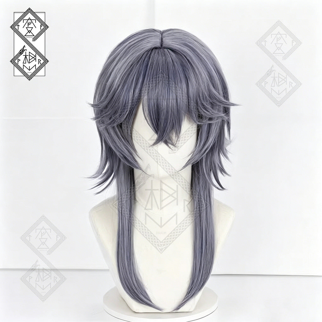 Arknights Logos Cosplay Wig – Lord of Fiends Character Synthetic Hair Wig Heat Resistant Anime Costume Wig