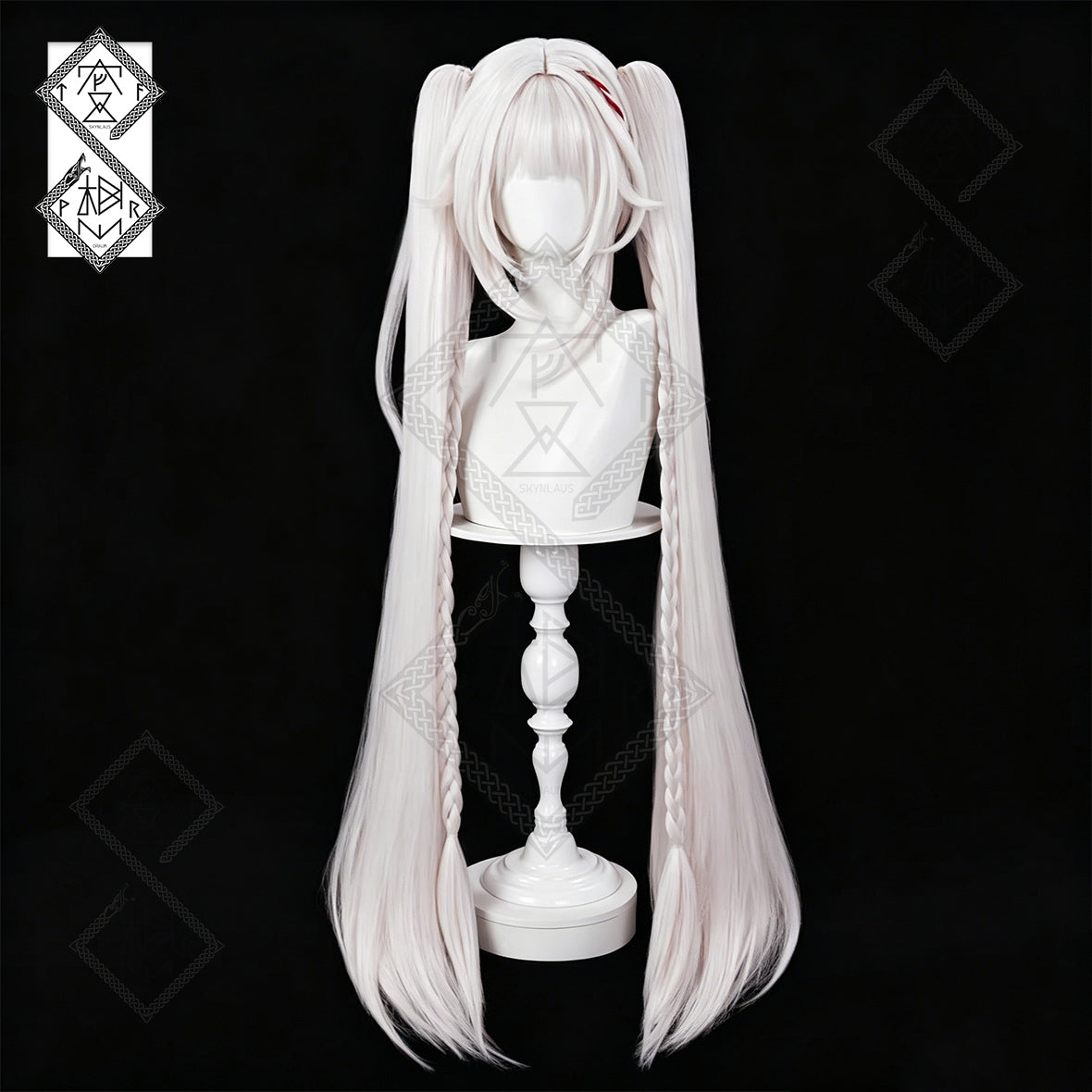 Sparkle Cosplay Wig Honkai Star Rail Blonde Twin Tails Anime Wig Heat Resistant for Halloween Costume