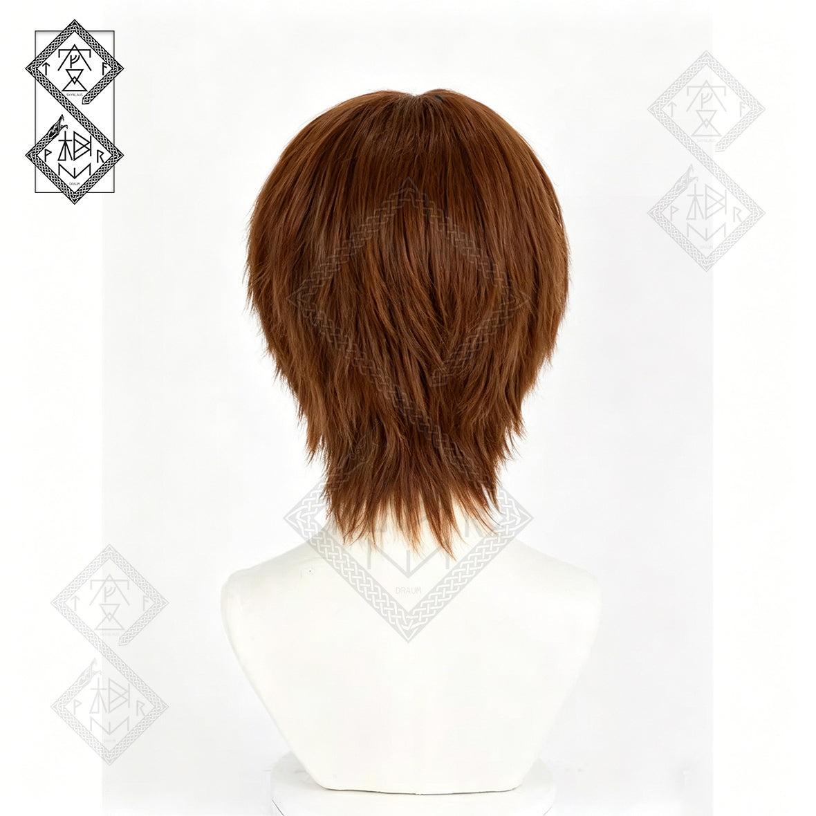 Light Yagami Cosplay Wig Inspired by Death Note – Short Spiky Layered Anime Wig for Men, Halloween & Comic Con Costume