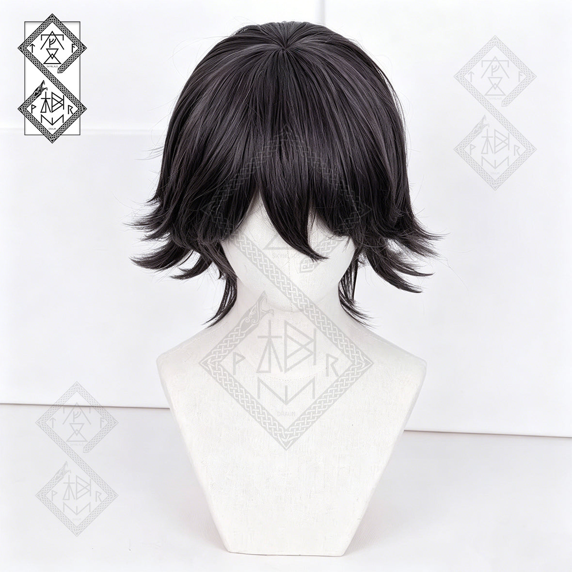 Edogawa Ranpo Cosplay Wig – Bungo Stray Dogs Anime Wig, Short Dark Green Hair, Heat Resistant Synthetic Wig for Halloween & Comic Con