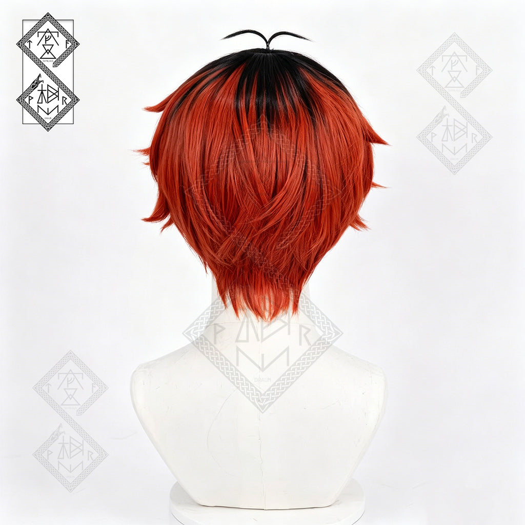 Stark Cosplay Wig Frieren Beyond Journey’s End | Anime Red Brown Wig for Halloween Costume
