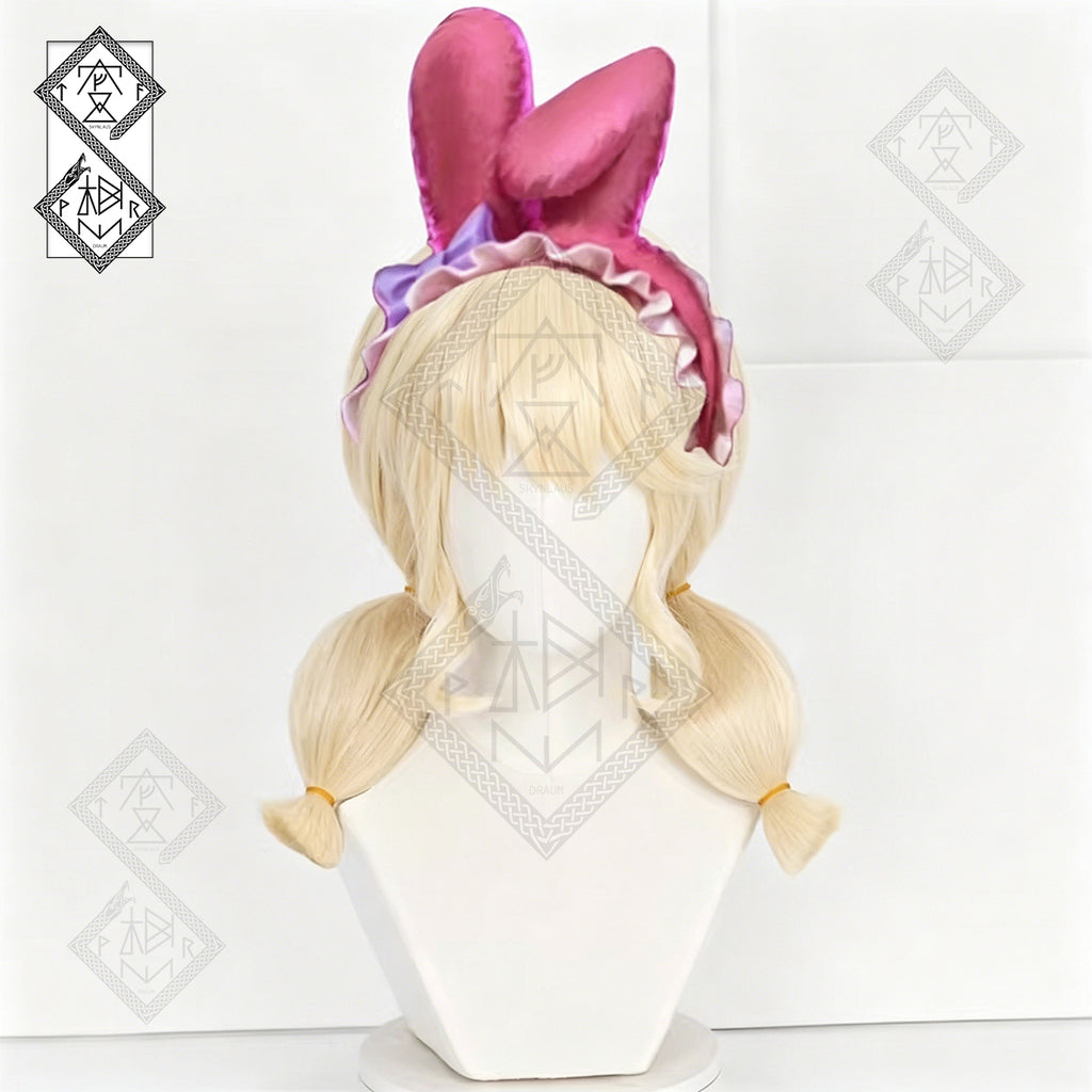 Identity V Cheerleader My Melody Cosplay Wig – Sanrio Collaboration Light Blonde Long Curly Anime Wig