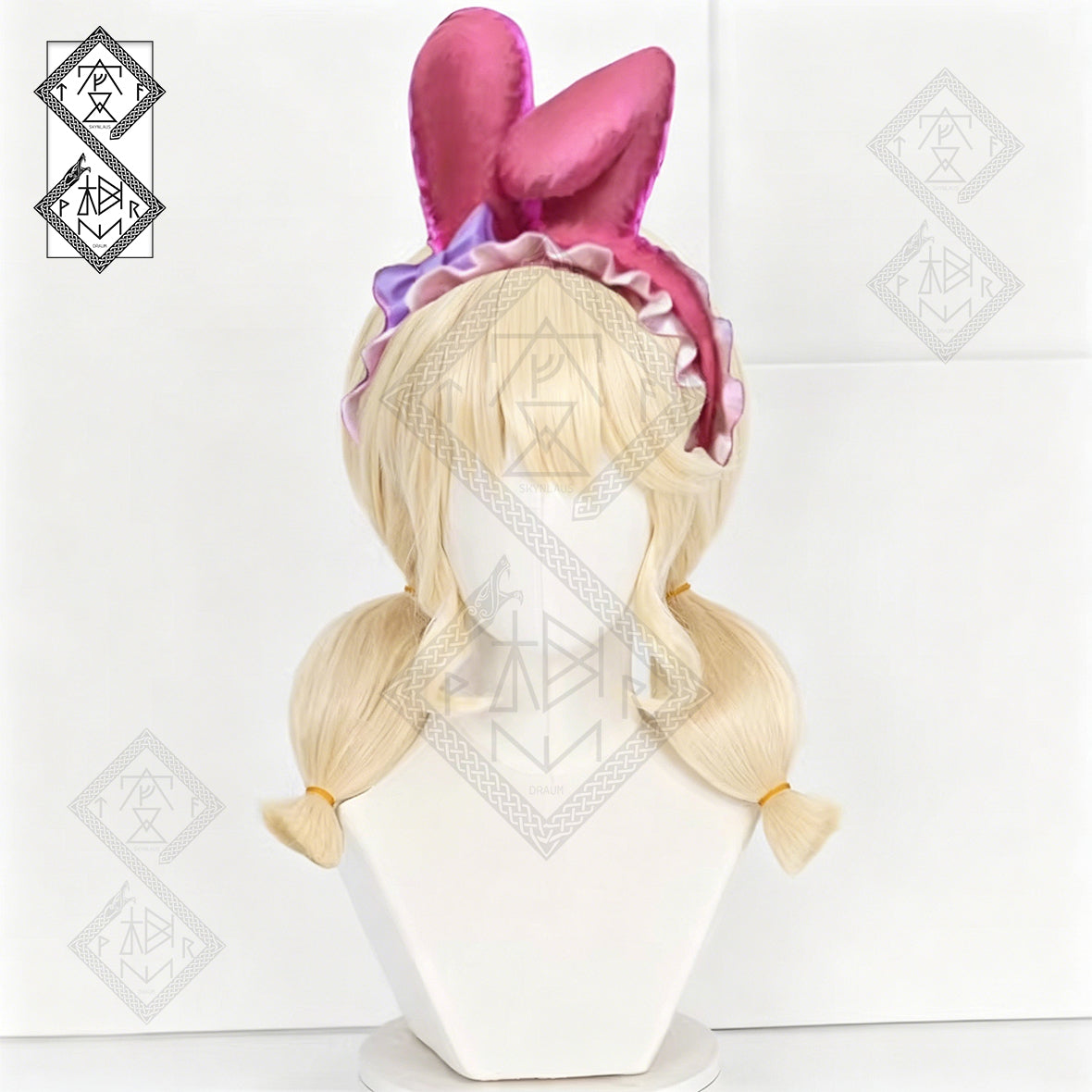 Identity V Cheerleader My Melody Cosplay Wig – Sanrio Collaboration Light Blonde Long Curly Anime Wig