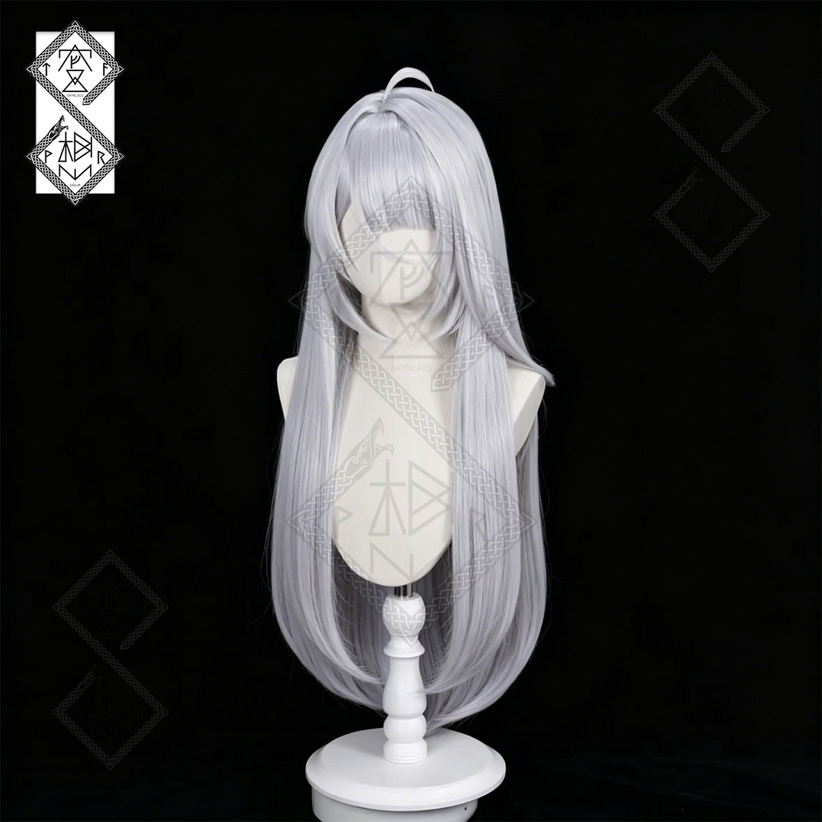 Yixuan Cosplay Wig for Zenless Zone Zero – Blue Silver White Gradient Long Anime Wig Heat Resistant
