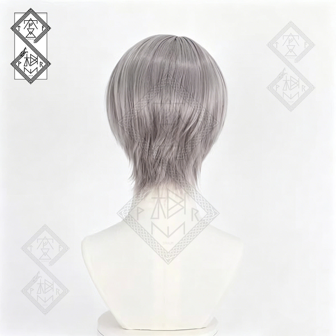 Persona 4 Yu Narukami Cosplay Wig Anime Short Gray Hair Wig