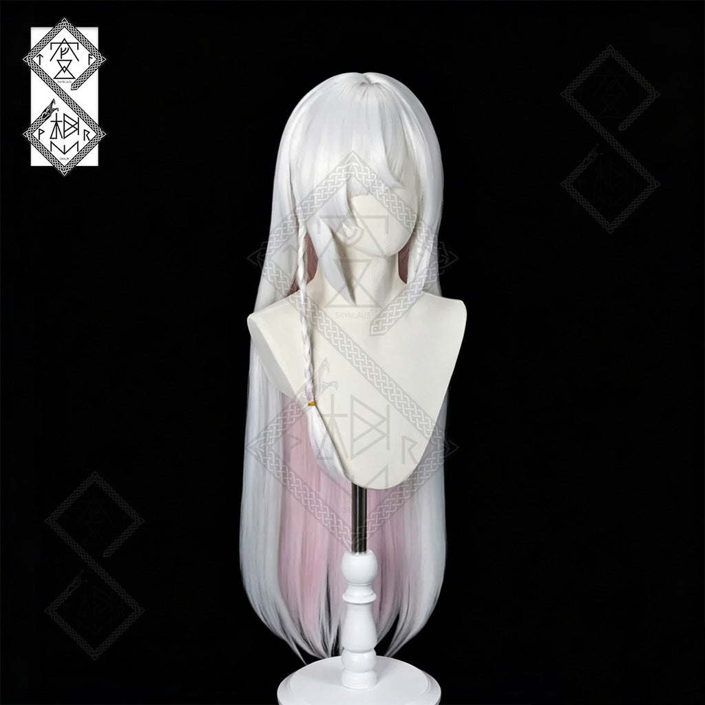 Black Arona Cosplay Wig – Blue Archive Long Black Anime Wig Heat Resistant Synthetic Hair