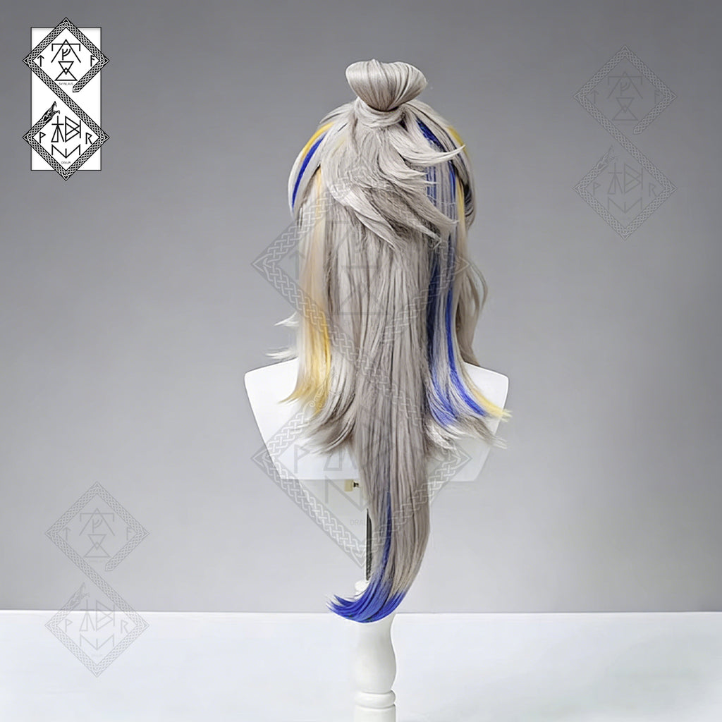 Arknights Yi & Ji Cosplay Wig Gradient Ombre Synthetic Anime Costume Hair(Ji Ver.2)