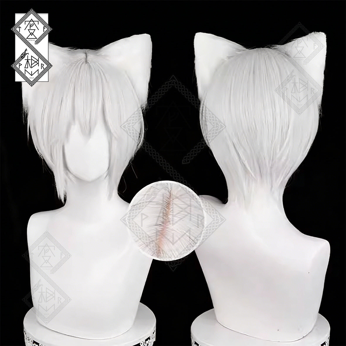Kamisama Kiss Nanami Momozono Tomoe Cosplay Wig Anime Wig Custom Color Heat Resistant Synthetic Hair for Halloween Costume(Tomoe Ver. 2)