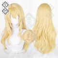 Kaori Miyazono Cosplay Wig Your Lie in April Blonde Curly Anime Wig Heat Resistant Synthetic Hair(Style 3: Side Part Scalp Version)