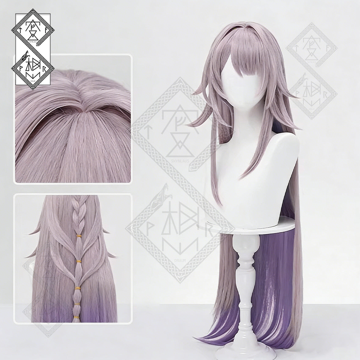 Honkai: Star Rail The Herta Cosplay Wig – Custom Mixed Color Gradient Synthetic Wig for Costume & Halloween