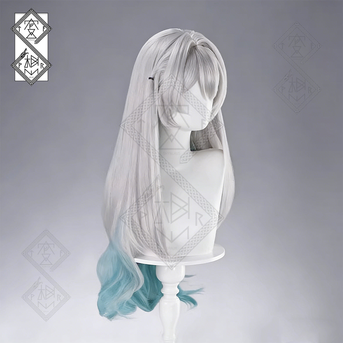 Honkai: Star Rail Firefly Cosplay Wig – Long Wavy Gradient Anime Synthetic Hair(Character Style)
