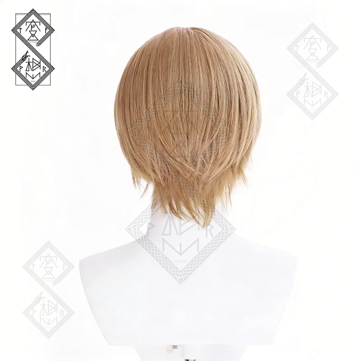 Gintama Okita Sougo Cosplay Wig Anime Silver White Wig Heat Resistant Synthetic Hair for Halloween Costume Party