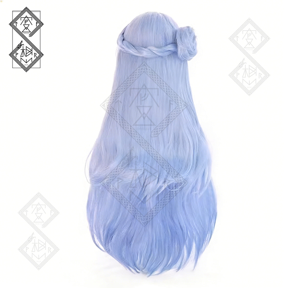 Honkai: Star Rail Robin Cosplay Wig Hair Bun Clip Anime Hairpiece Set Heat Resistant Synthetic Hair for Costume Party