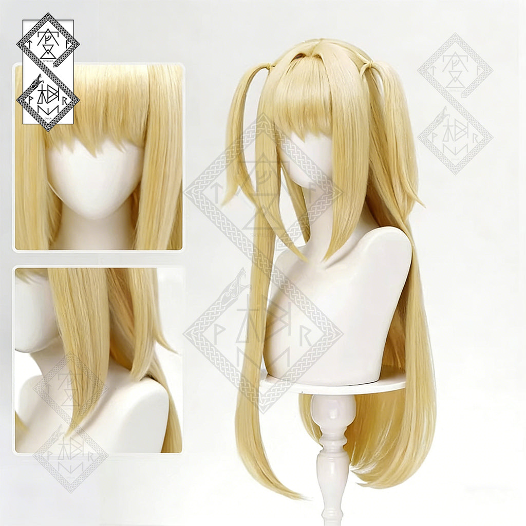 Death Note Misa Amane Cosplay Wig – Long Blonde Twin Tails | Synthetic Anime Wig