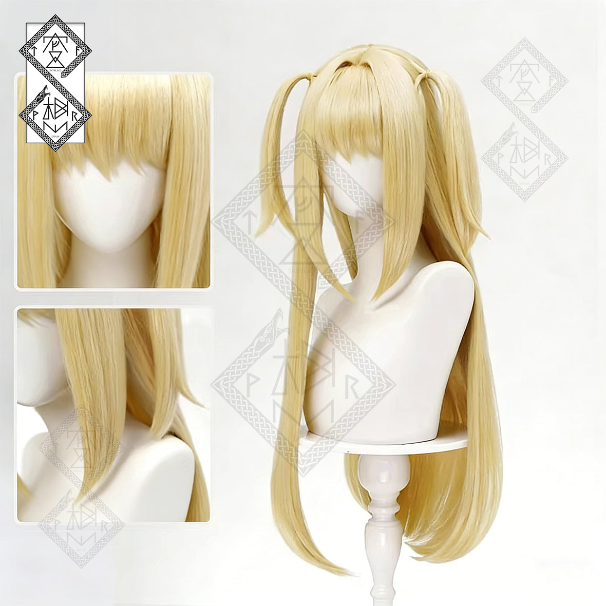 Death Note Misa Amane Cosplay Wig – Long Blonde Twin Tails | Synthetic Anime Wig
