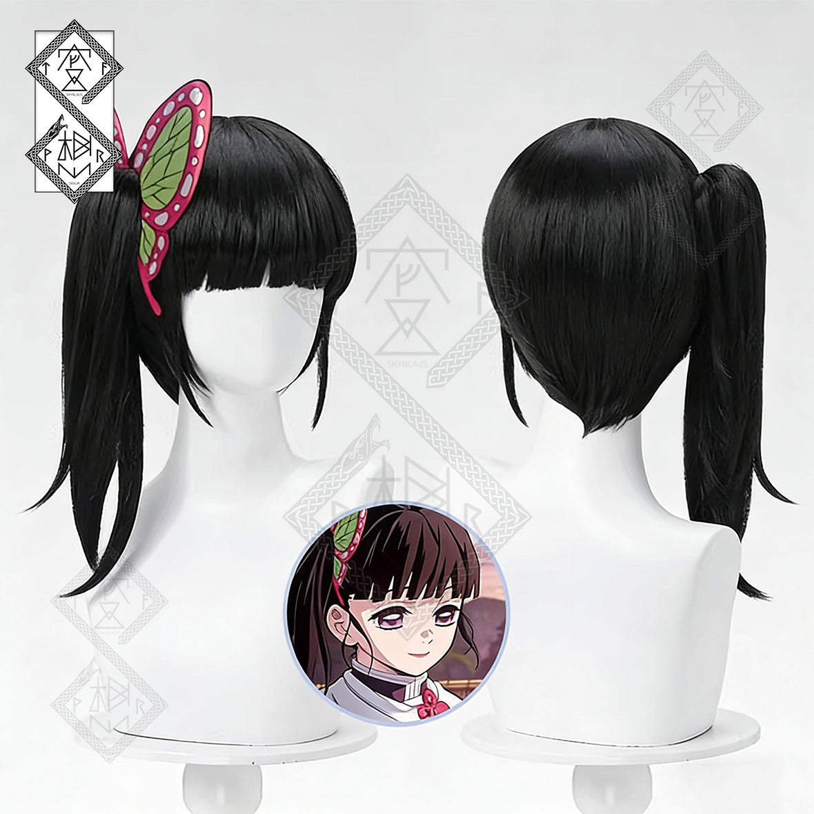 Demon Slayer: Kimetsu no Yaiba Shinobu Kochou Cosplay Wig – Layered Gradient Purple(Tsuyuri Kanao)