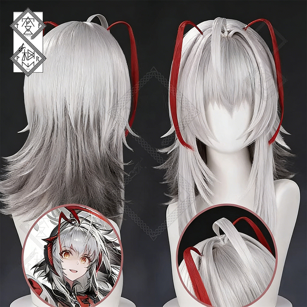 Arknights Wis'adel Cosplay Wig – Long Gradient Flipped Ends Anime Wig