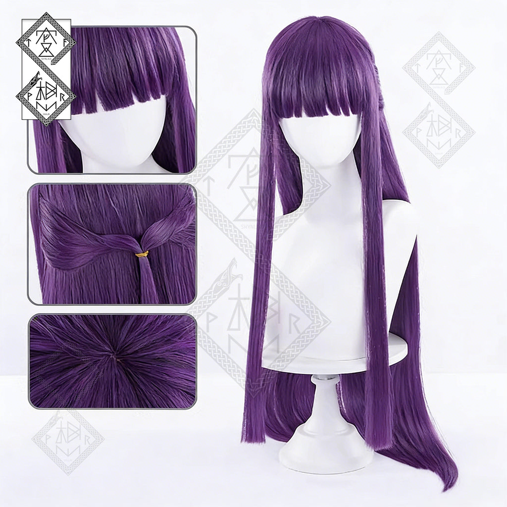 Frieren Beyond Journey’s End Cosplay Wig – Fern Long Hair & Stark Short Hair Anime Wig (Fern Version Wig)